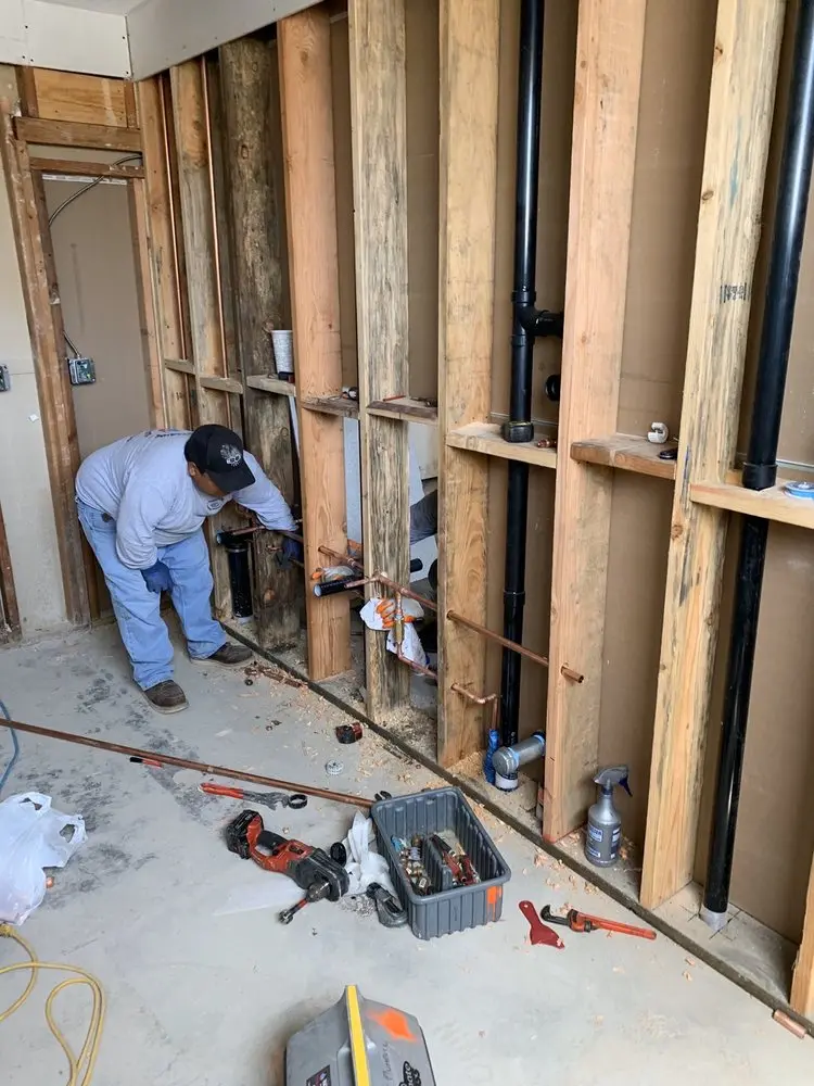 Commercial rough-in plumbing for Gas Line Repair in West Harrison